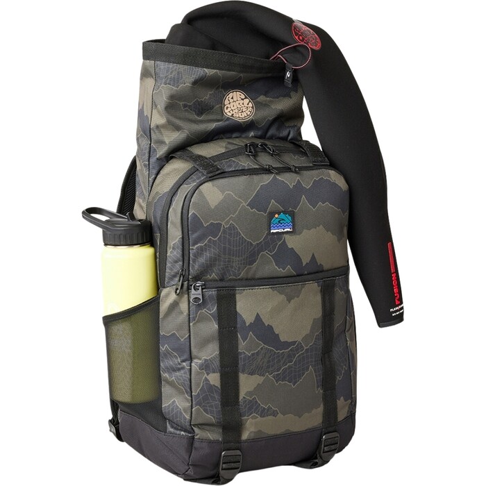 2024 Rip Curl Dawn Patrol Mochila De Bsqueda 30L 159MBA - Black / Olive